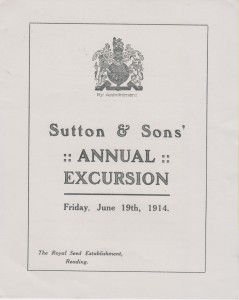 Suttons Annual Excursion 1914