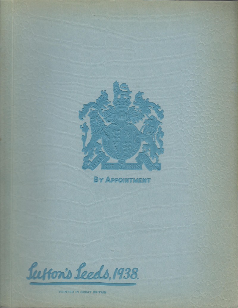 suttons seeds 1938 main catalogue
