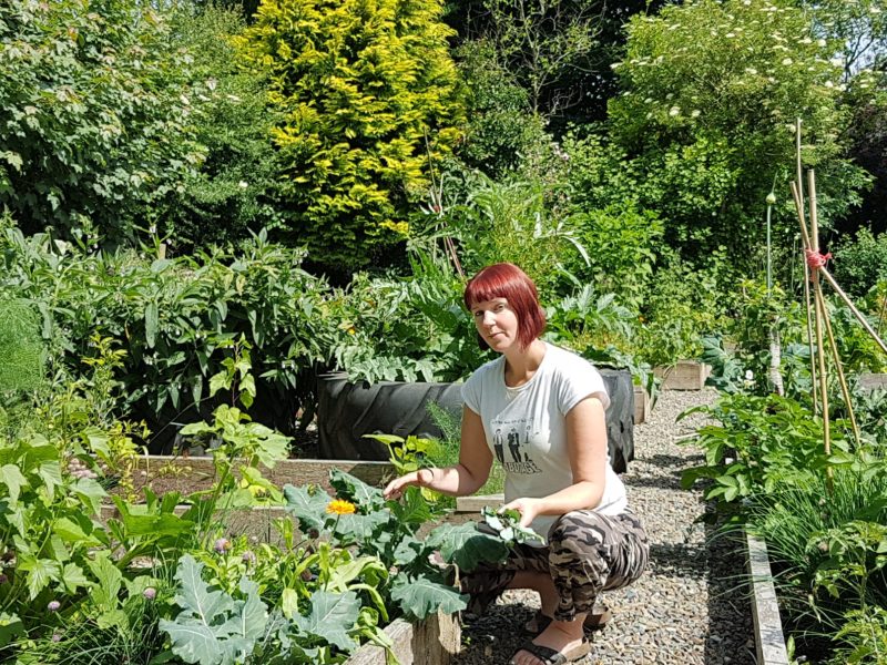 Kim Stoddart pictured in her resilient gardens