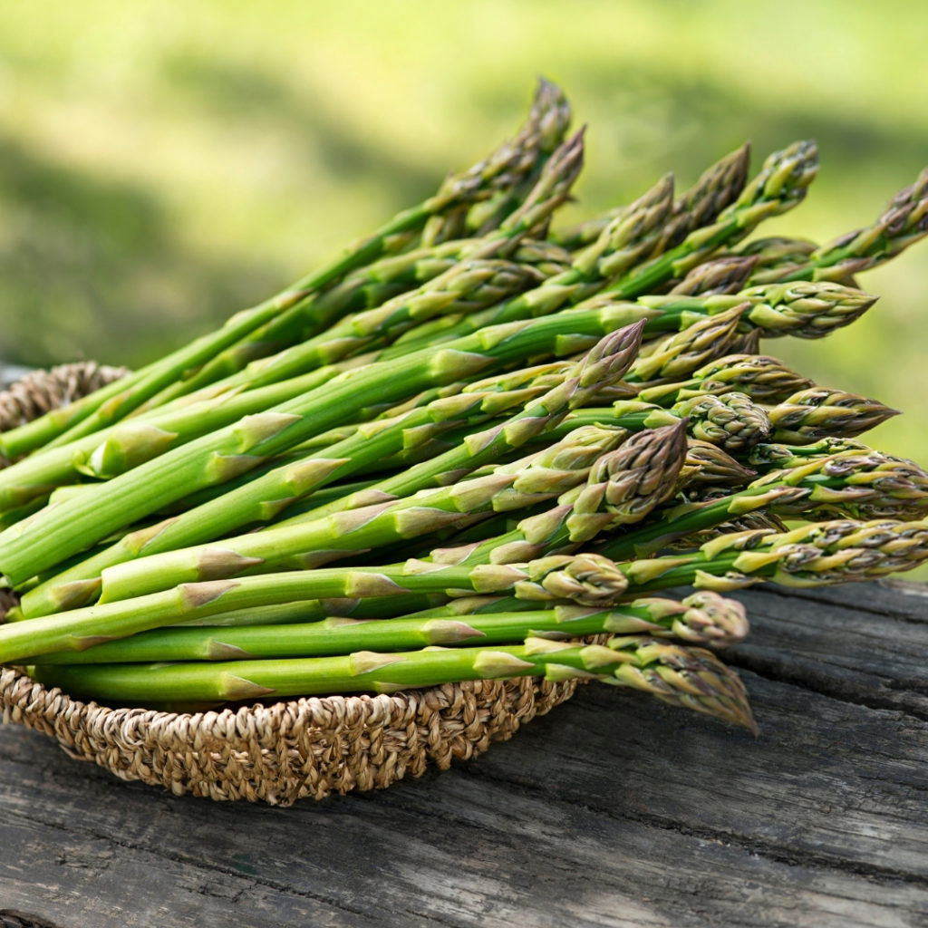 asparagus tips in May