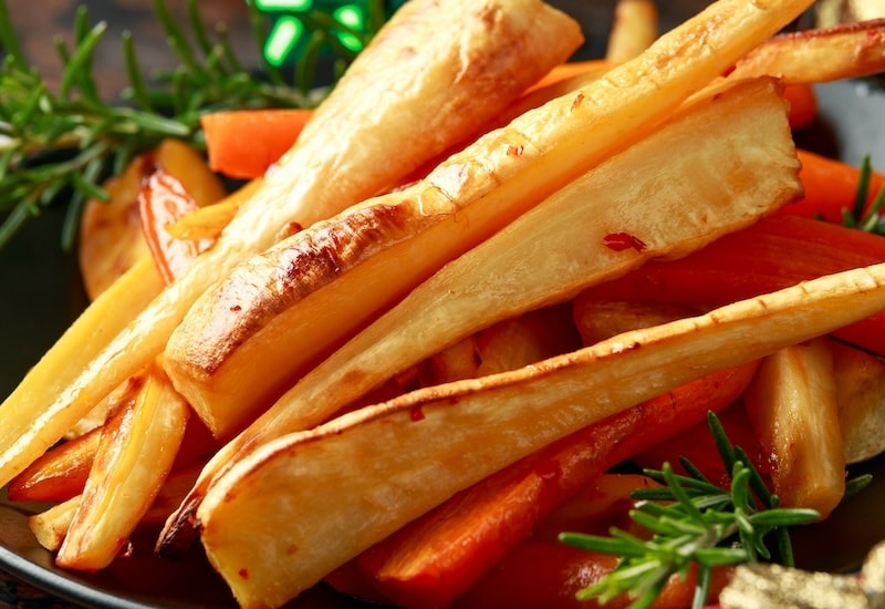 Roasted parsnip with carrots