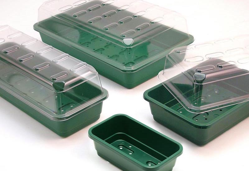 Set of different sizes windowsill trays from Suttons