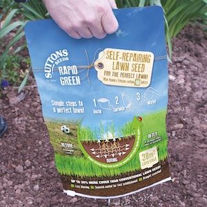 Rapid Green Self-Repairing Lawn Seed from Suttons
